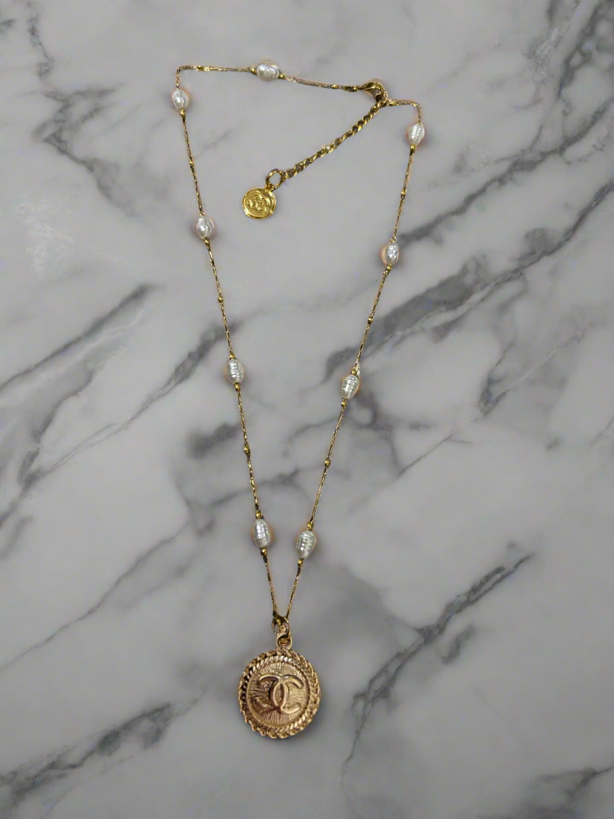 Chanel “pearl and goldie” necklace