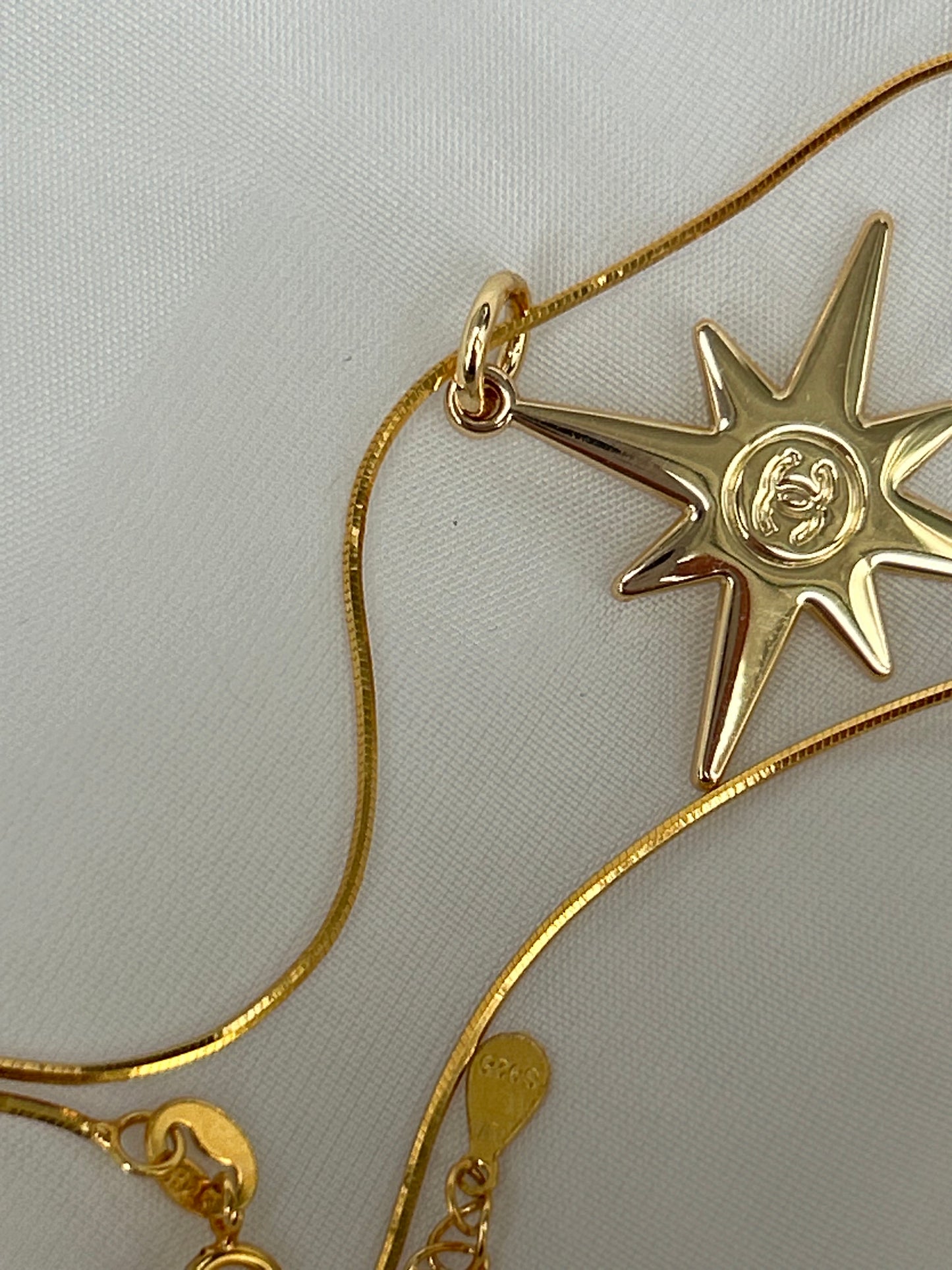 Chanel Christmas star necklace