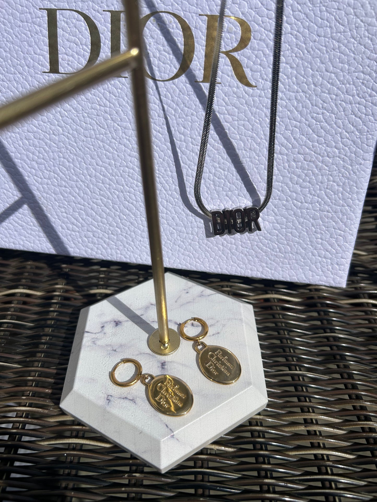 Christian Dior vintage huggie earrings