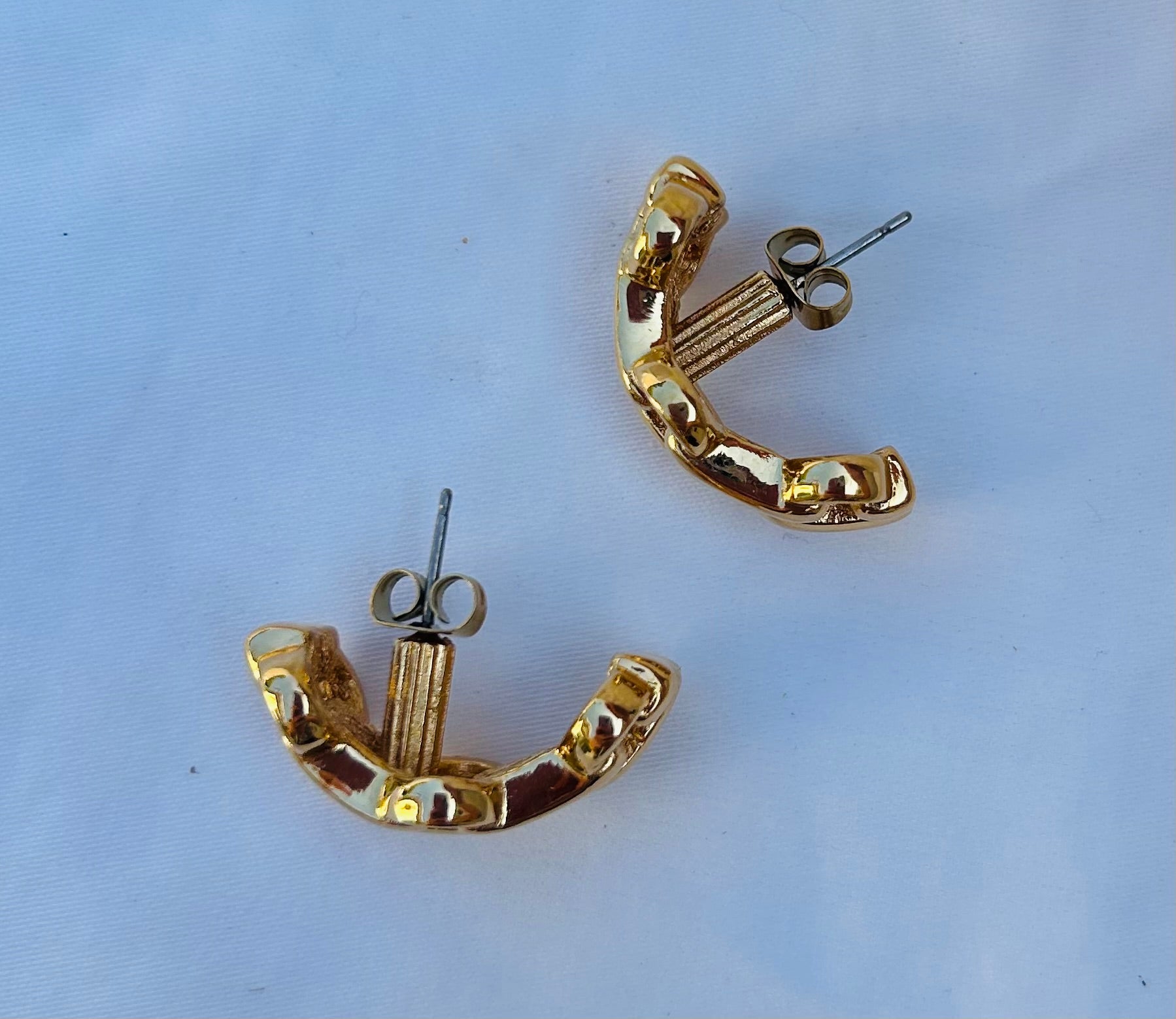 Vintage 80s CD earrings