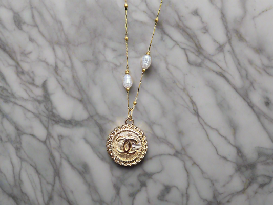 Chanel “pearl and goldie” necklace