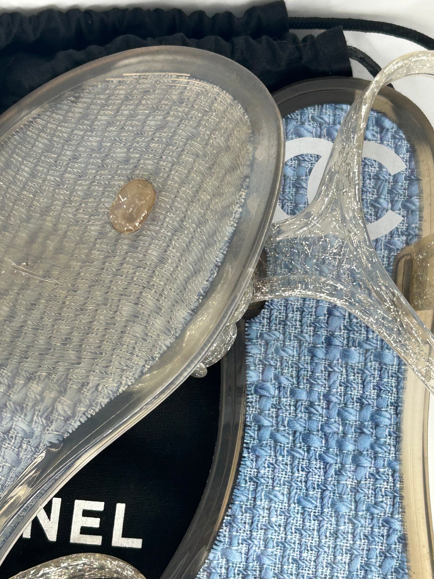 CC camellia jelly sandals