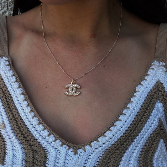 Chanel multi-tone charm necklace