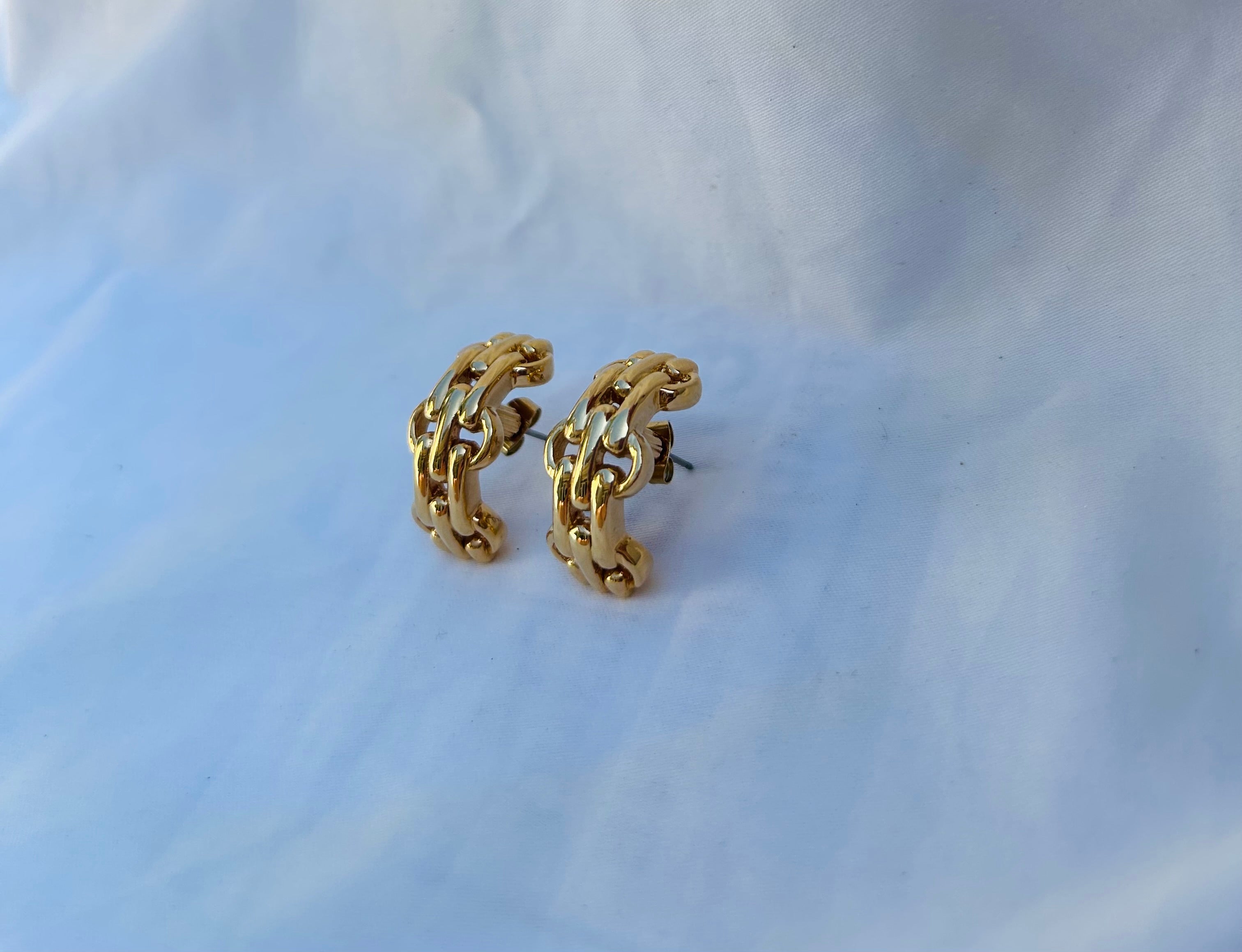 Vintage 80s CD earrings