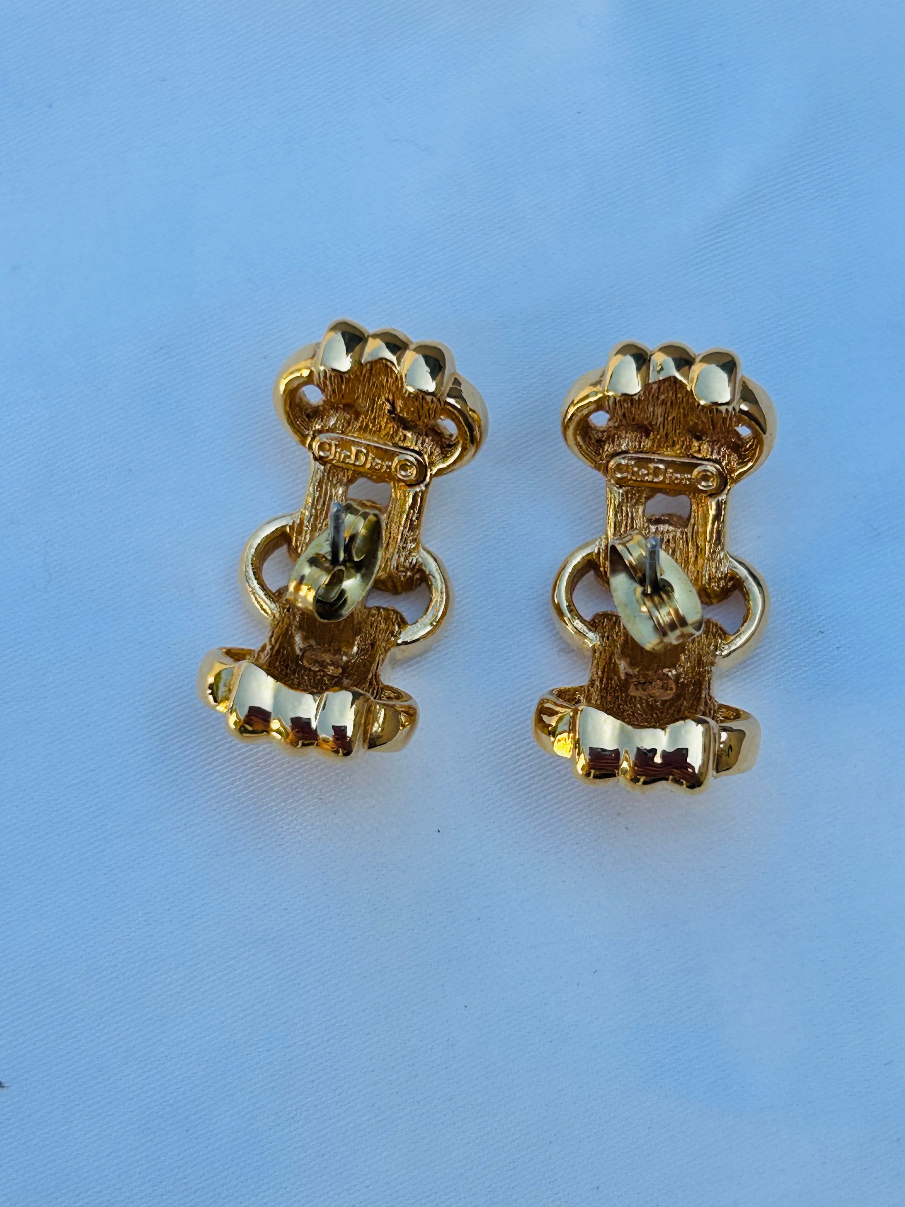 Vintage 80s CD earrings