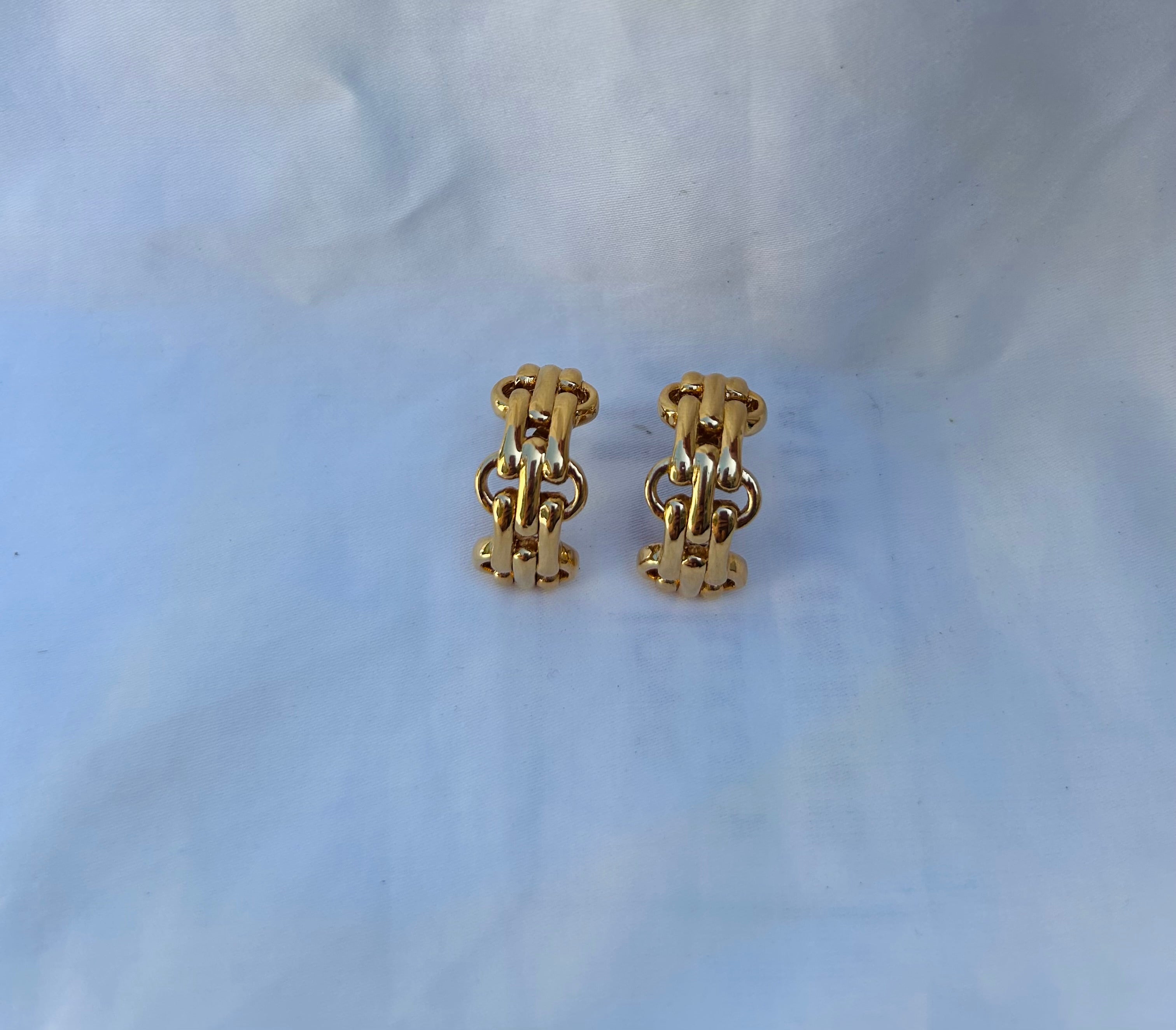 Vintage 80s CD earrings